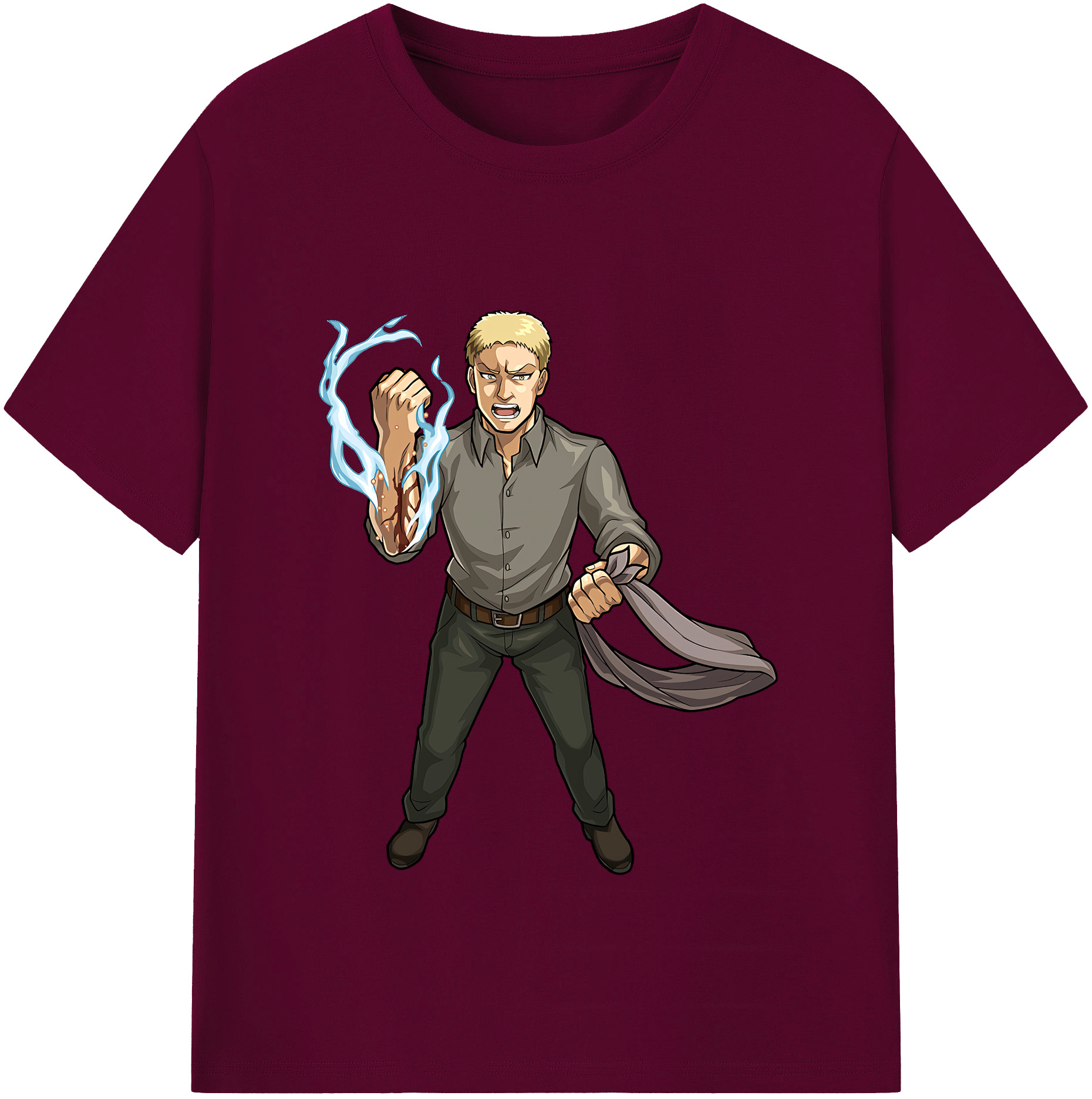 （画像用） 進撃の巨人 ライナー・ブラウン Attack on Titan Reiner Braun レディースカジュアルプリントTシャツ（綿100％）